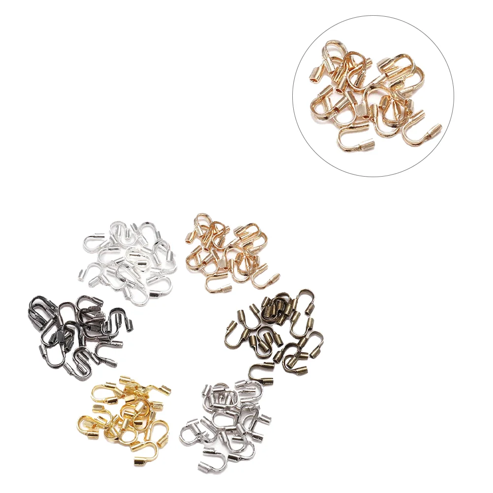300 PCS The Wire DIY Jewelry Making Parts Accessory Thimble Positioning Tube Fixing Thread Guard