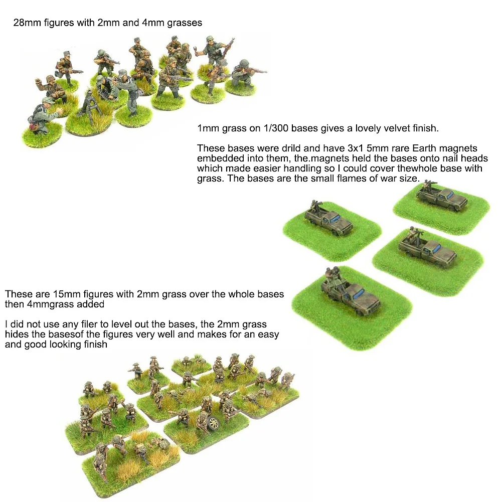 Premium Static Grass Powder Flock Turf - 35g per Bag