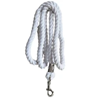 Braided Cotton Horse Leading Rope with Buckles Equestrian Rein Competition Halters Thick Horse Leading Rope Enduring 2