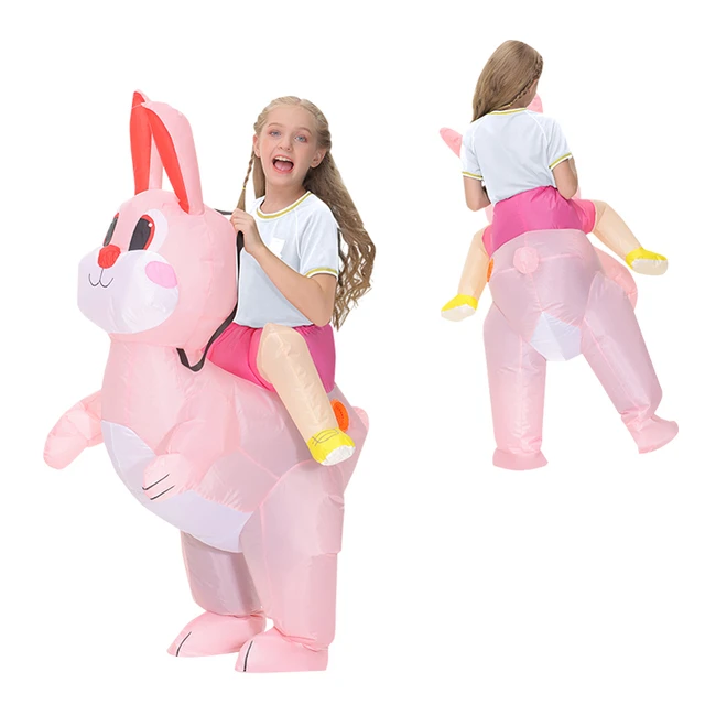 Easter Day Riding Rabbit Festive Event Cosplay Halloween Costumes for Women Chilren Inflatable Costume - Image 4