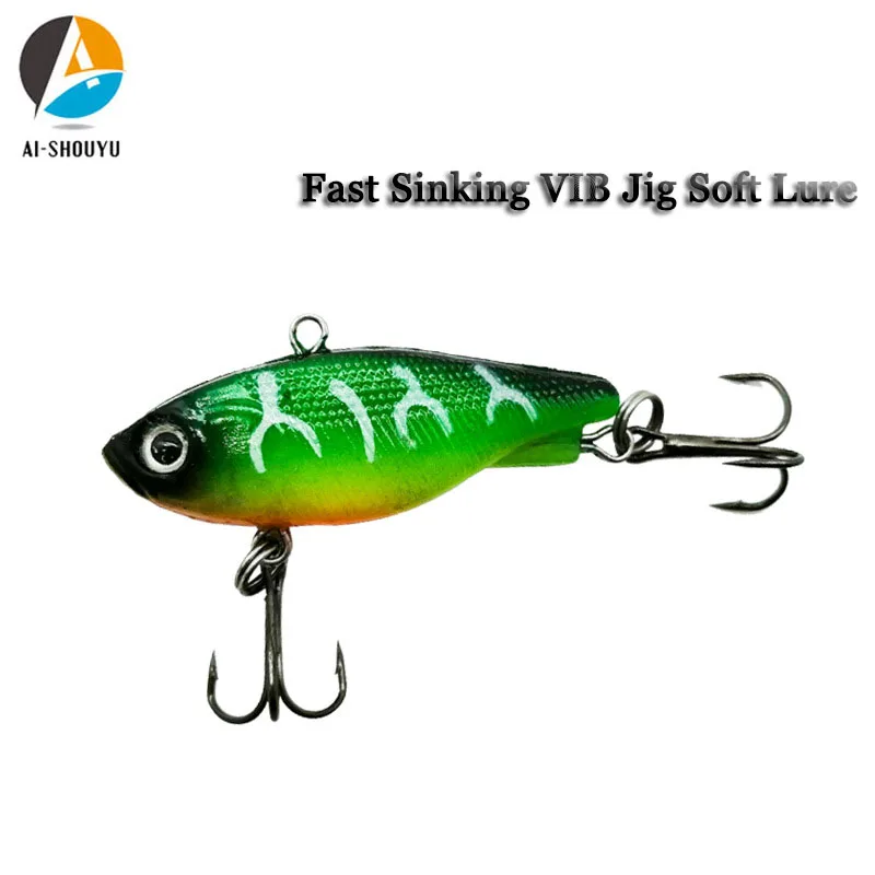 Lushazer 2Pcs/Lot Tpr Soft Fishing Lure 20G 36G Vib Bait Isca Soft