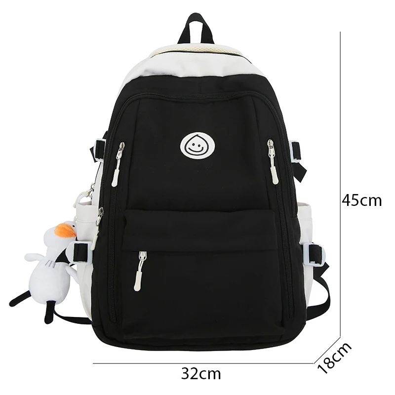 Fashion Girl Big Backpack Travel Multi pocket Bagpack Women Laptop