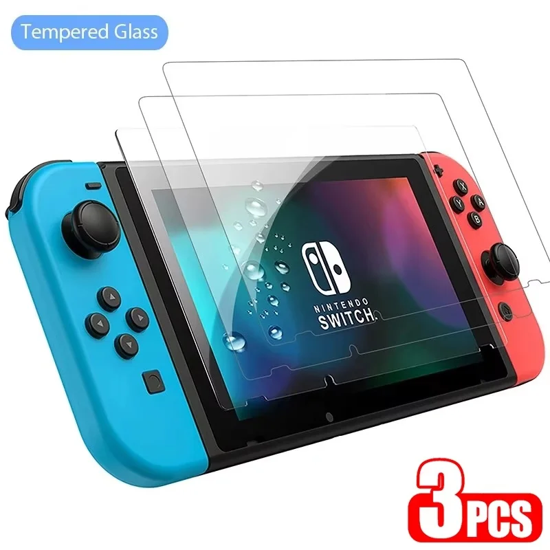 3-Pack Tempered Glass Screen Protectors for Nintendo Switch and Switch Lite