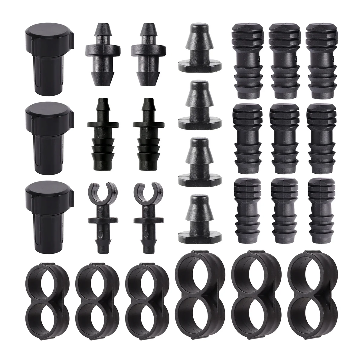 

End Plug Connector DN16/20/25 Pipe Barbed Waterstop Joint 3/5mm 4/7mm 8/11mm Hose Micro Drip Garden Irrigation Connection Tools