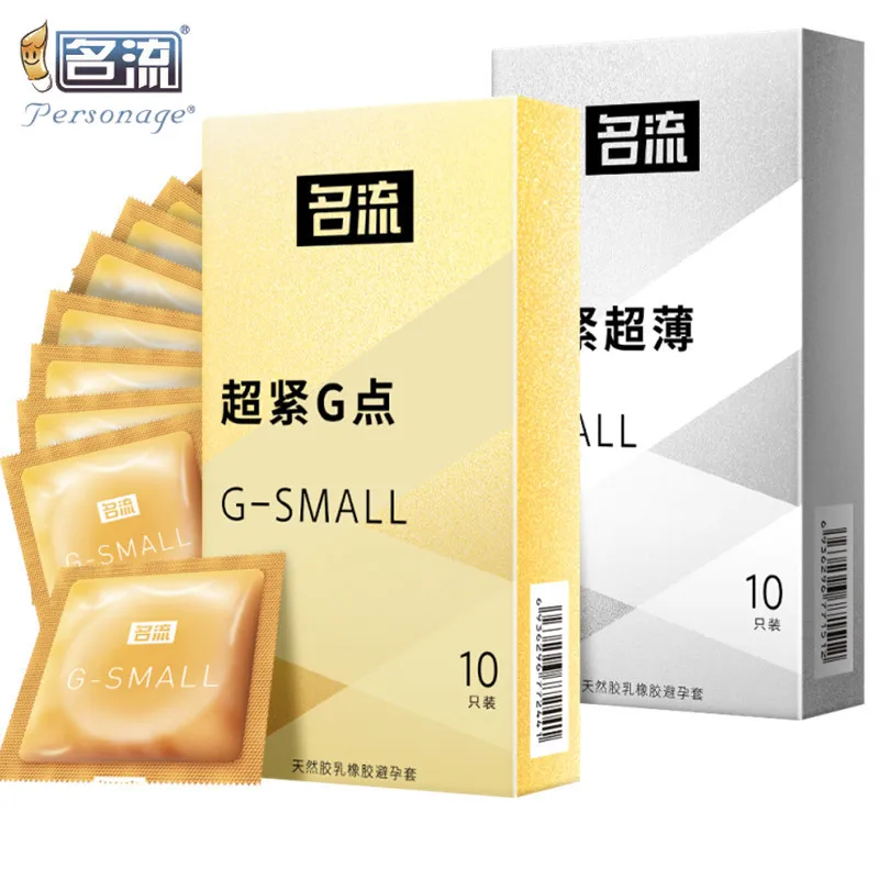 Small condom 45mm 49mm Tight Ribed Spikes condoms sex toys Condoms Long Delayed Pleasure Latex Penis Sleeve Safe Lubricantion Toys