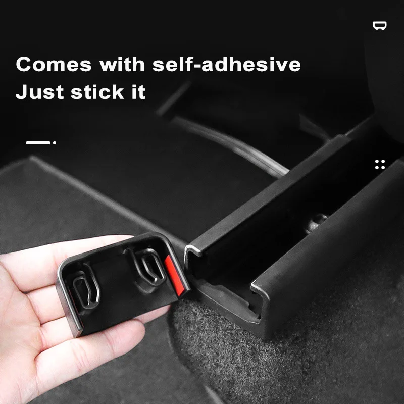 Tapones De Protección Para Riel Del Asiento Trasero Tesla Model 3/Y - Set De 4, Antigolpes, Goma Suave TPE