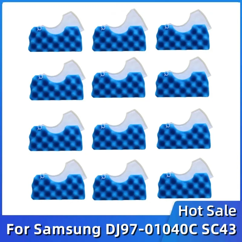 

Набор голубых губчатых фильтров Hepa для Samsung DJ97-01040C SC43, SC44, SC45, SC47, запчасти для робота-пылесоса, аксессуары