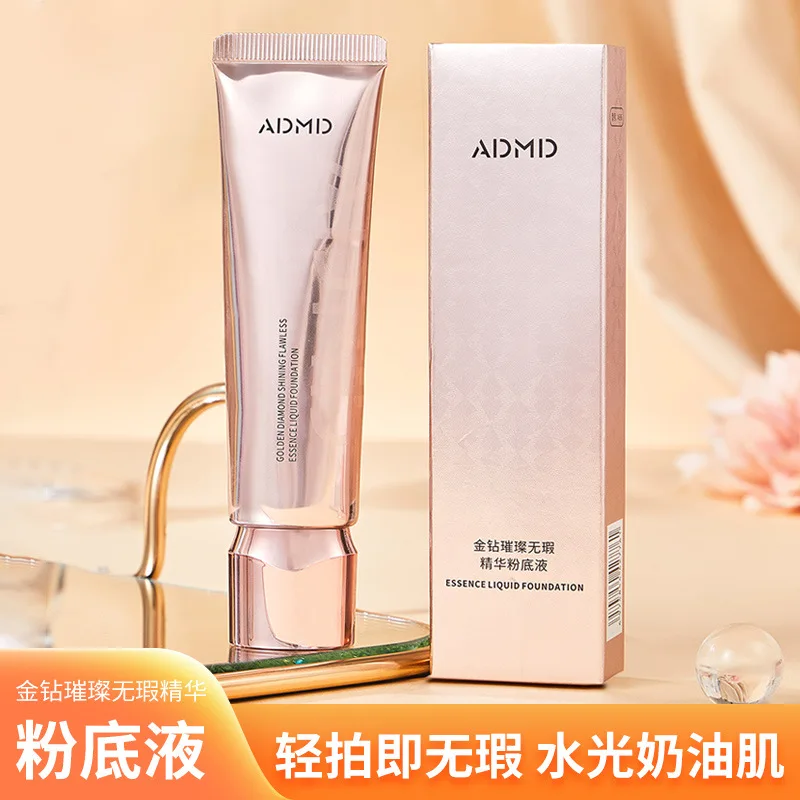 

Golden Diamond Shining Flawless liquid foundation Lasting Make up concealer Slim Fit Invisible Waterproof Sweat proof Isolation