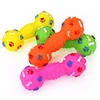 Plastic Bone Dog Toys Pet Cat Toy for Dogs Dumbbell Interactive Squeeze Squeaky Pet Chew Toy Pet Sound Dogs Toys 1