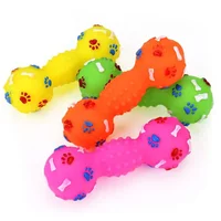 Plastic Bone Dog Toys Pet Cat Toy for Dogs Dumbbell Interactive Squeeze Squeaky Pet Chew Toy Pet Sound Dogs Toys 1