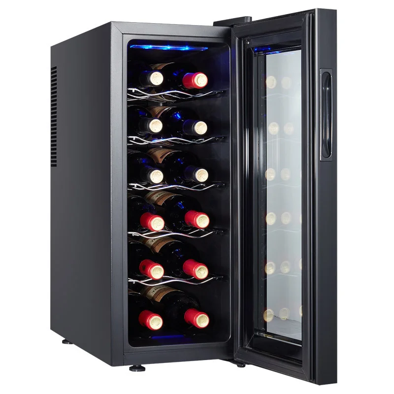 Silent Small Wine Refrigerator 12 Bottle Wine Cellar Cooler Fridge the Rmoelectric Cooling Cabinet