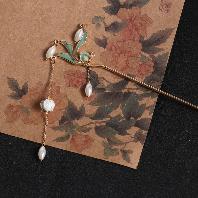

Handmade Hairpin Chinese Hanfu Hairpin Metal Hair Stick Daily All-match Simple Ancient Style Hair Accessories Women Hairpins