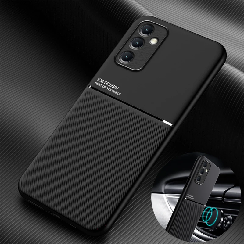 Sleek Magnetic Leather Phone Case with TPU Protection