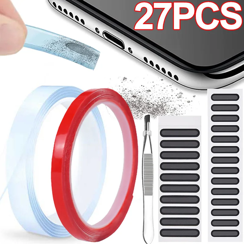 Universal Mobile Phone Hole Dust Remover Dust Remover Altoparlante Dust Sticker Per Iphone Airpods Samsung Huawei Xiaomi Cleaning Kit