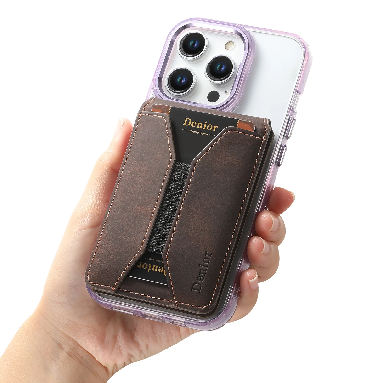 Elegant Faux Leather Magnetic Phone Stand Wallet – Perfect Gift