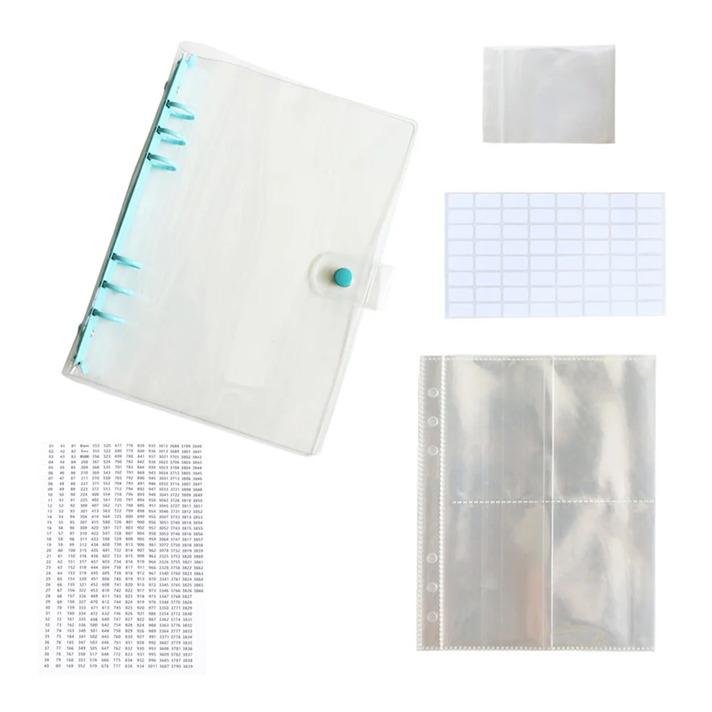 

Rhinestone Storage Book Rhinestones Plastic Portable Transparent Bag