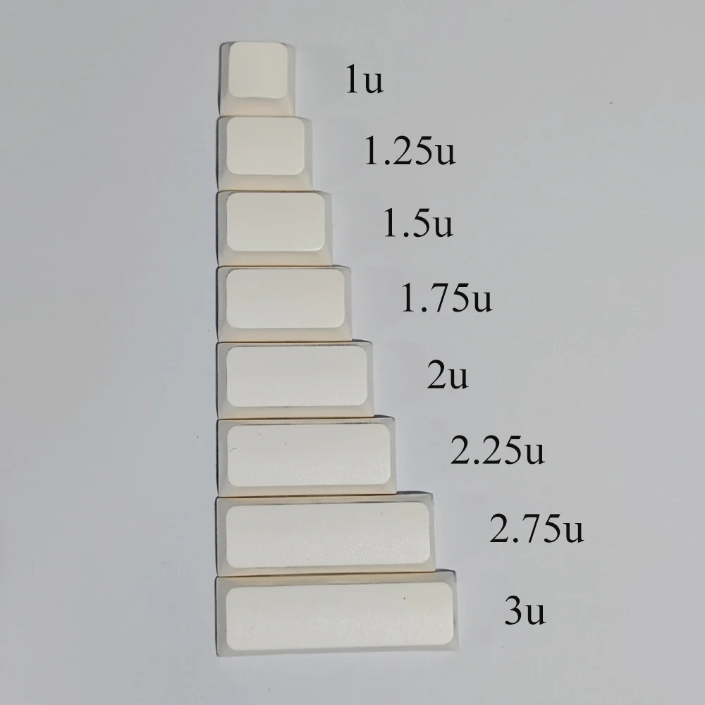XDA  ũ ȭƮ Űĸ, ü Mx ġ  Ű ũ PBT Űĸ, 1u 1.25u 1.5u 1.75u 2u 2.25u 2.75u 3u