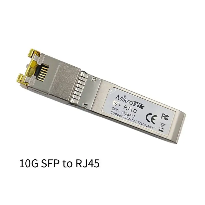 10G 2.5G SFP+10GBase-T RJ45 Copper Module 10G/5G/2.5G Compatible Mikrotik Various Switches Ethernet Transceiver 100M