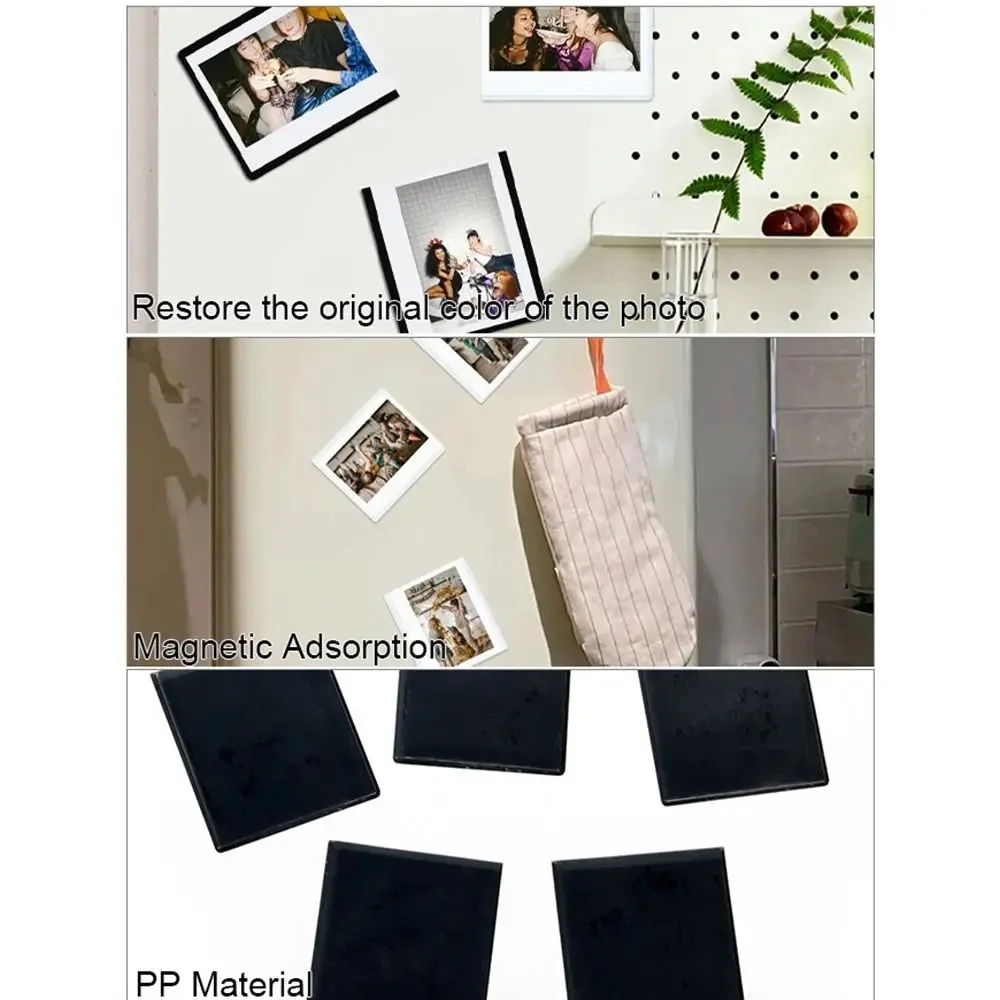 Refrigerator Sticker Magnetic Photo Frame For Fujifilm Wide 300 /210/400 Camera Wide Printer Film 5-Inch Magnetic Photo Frame
