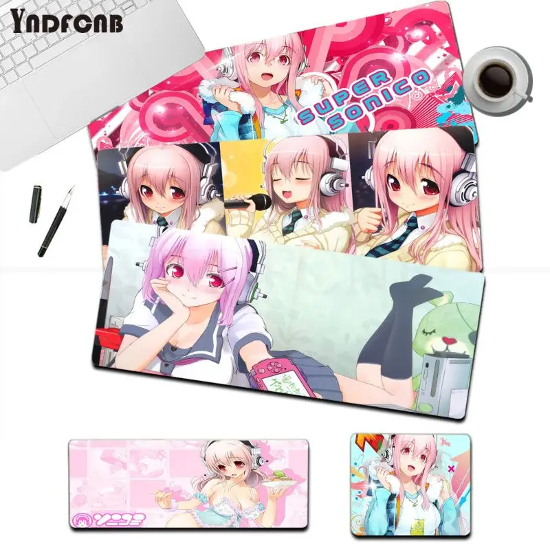 Super Sonico Mousepad Hot Large Gaming Mouse Pad Xl Lock Edge Size Per Gameing World Of Tanks Cs Go Zelda