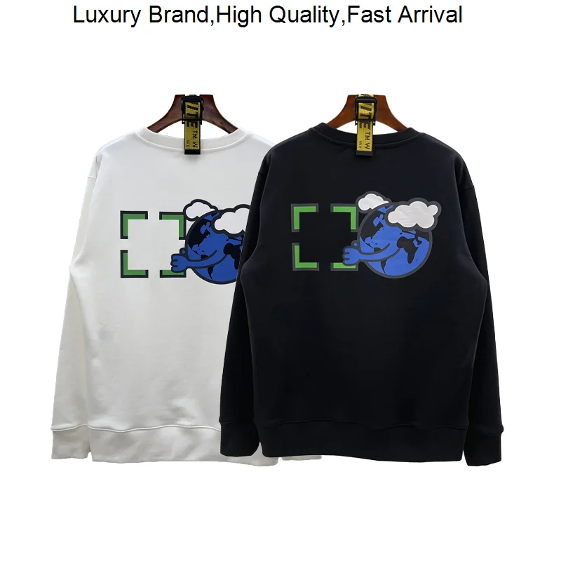 

winter Autumn men's and women's trendy pullover high-quality 100% cotton couple high-definition oil painting printing 1:1