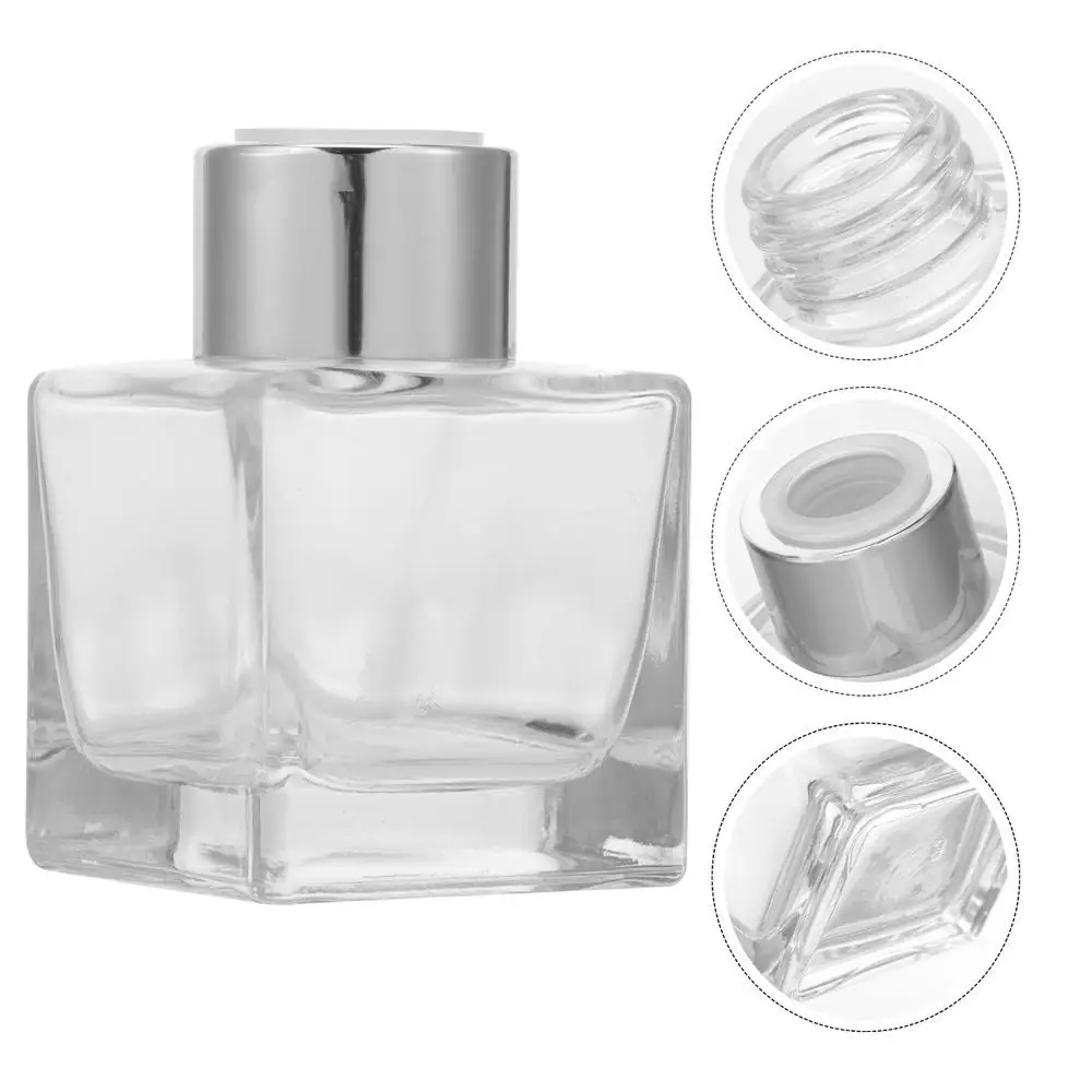 50ml Platz Duft Container Leere Diffusor Parfüm Flaschen Glas Ätherisches Öl  Behälter Hause Dekoration - AliExpress