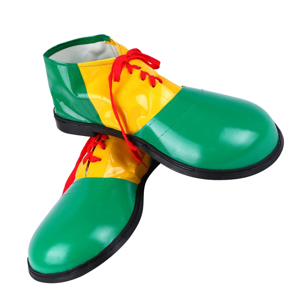 Oversized Clown Shoes For Carnival Party Unisex Comedy Dress Up Costume Masquerade Cosplay Boots Bright Color Durable Artificial