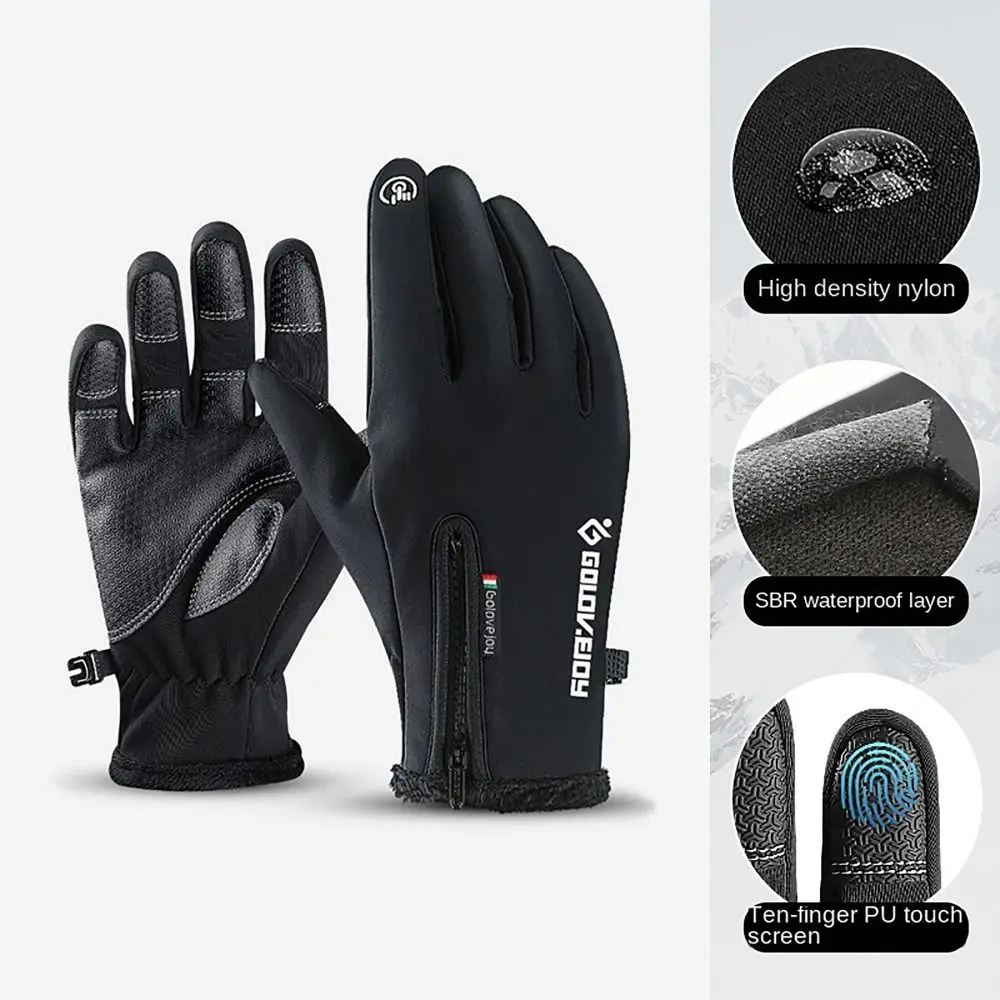 

Winter Warm Winter Tactical Gloves Touchscreen Thermal Fleece Lined Heated Fleecing Gloves Non-slip Motorcycle Gloves