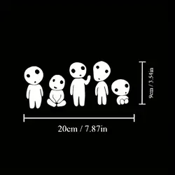 Vibrant Anime Cartoon Vinyl Decals - Versatile Stickers (White)