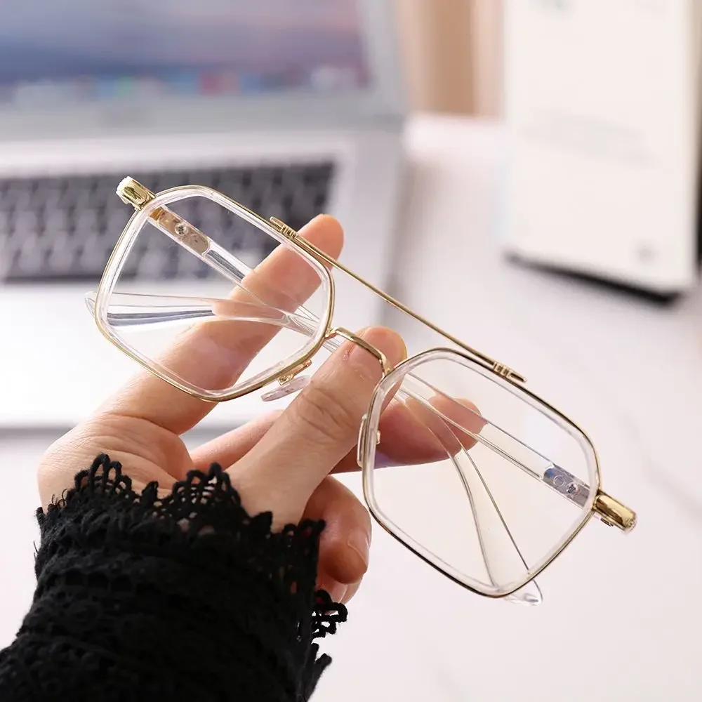 Enhanced Comfort Polygon Eyewear with UV and Blue Light Protection