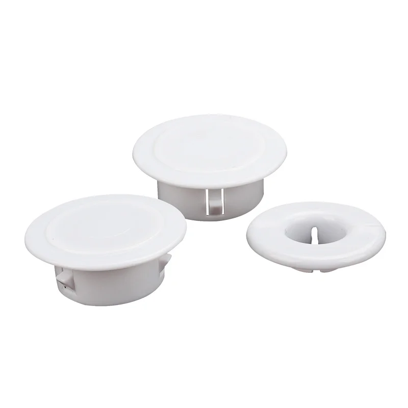 Air-conditioning hole decorative cover White Plastic wall Wire hole cover grommet flange Louvre vent Furniture Hardware