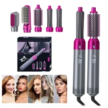 

Airwrap Styler 5 In 1 Hair Styler Brush Blow Dryer Comb Hair Curling Brush Negative Ion Brosse 5 En 1 Pour Salon Professionnel
