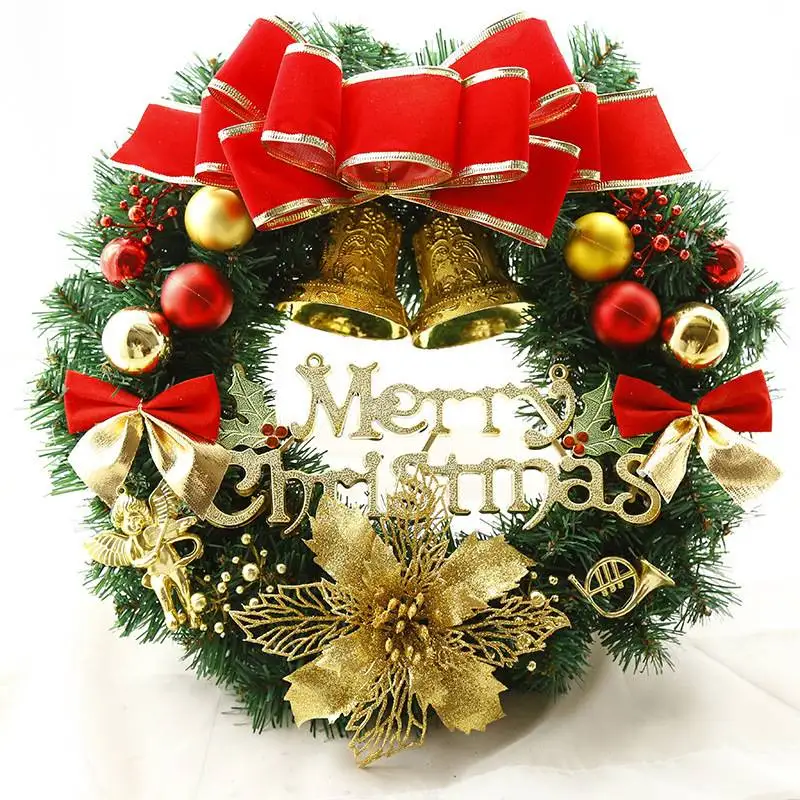 Handmade Exquisite Christmas Wreath - High-Quality Festive Door and Window Decor