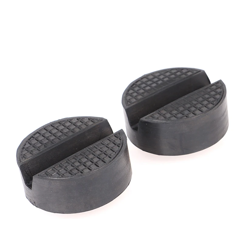 CarLiftJackStandRubberBlackRubberSlottedFloorJackPad
