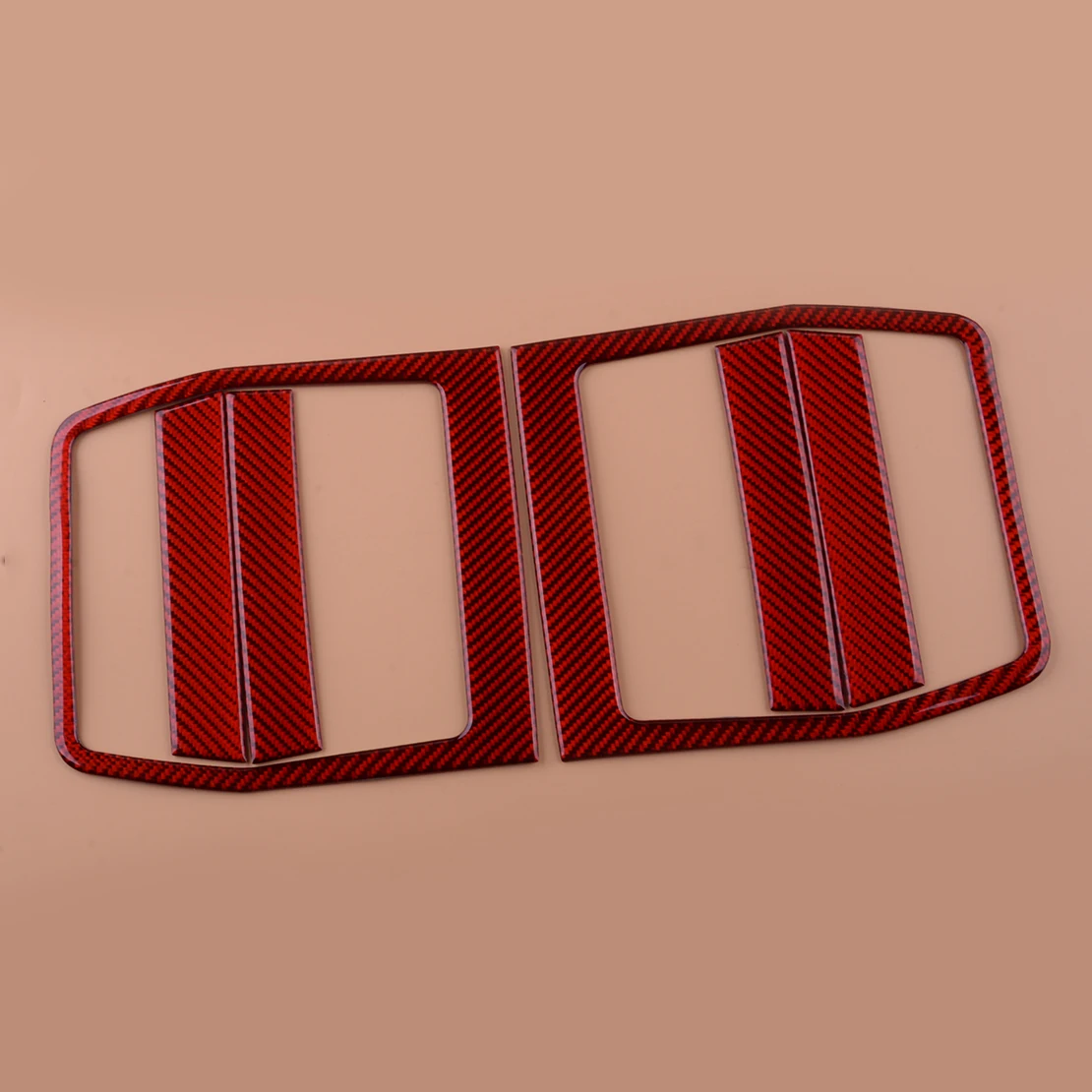 

6 шт./компл. Автомобильная красная карбоновая Внутренняя дверь толкатель панели обшивка подходит для Dodge Challenger 2008 2009 2010 2011 2012 2013 2014