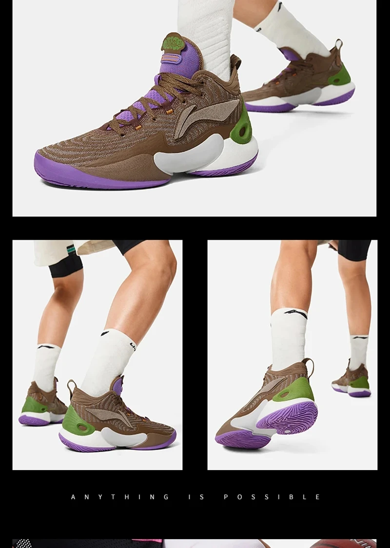 Li-ning masculino yushuai XVIII tênis de basquete profissional boa forro de almofada esportes sapatos de competição tênis abau087