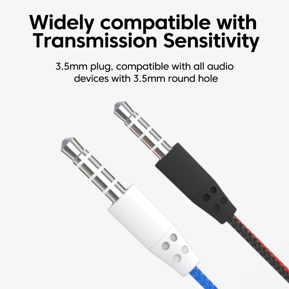 Cuffie cablate da 3,5 mm Over-Ear HiFi con controllo a filo e microfono per cellulari, tablet e laptop - Image 6