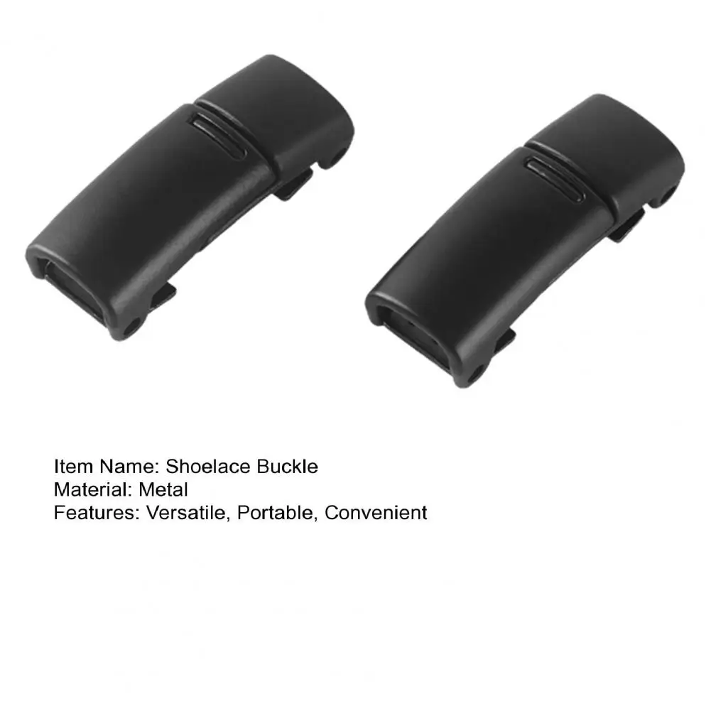 1 Pair 2cm Shoelace Metal Buckle Magnetic Lazy Shoe Lace Buckle Lock Shoe Laces Clip No Tie Lock Elastic For Sneakers Kids Adult