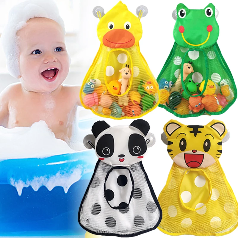 

Baby Toy Mesh Bag Bathroom Doll Organizer with Suction Cups Kids Bath Game Bags Animals Shaped Clothes Toys Storage Net Pouch
