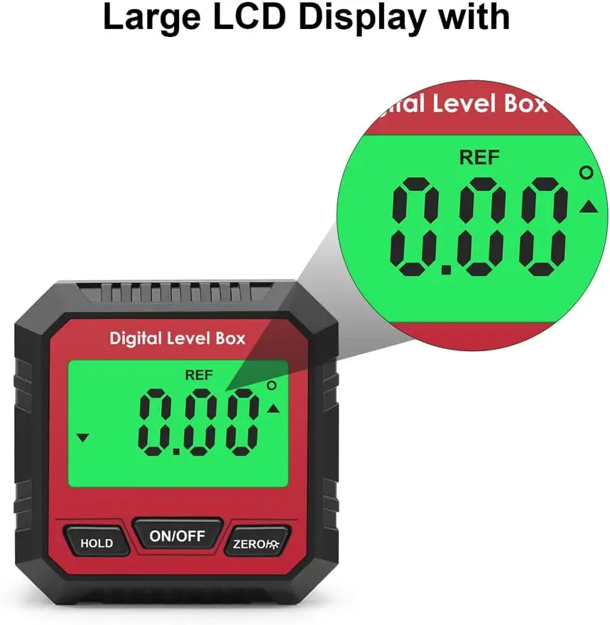 Digital Angle Meter Magnetic Absolute and Relative Measurement Angle and Slope Conversion Inclinometer