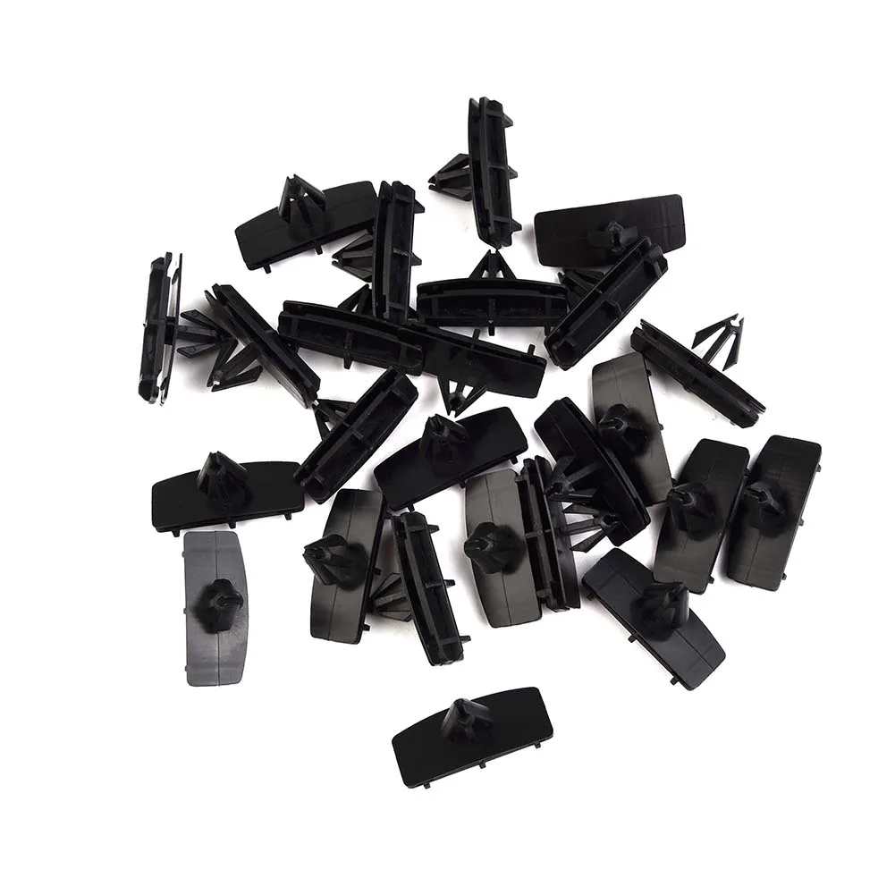 Trunk Car Push Accessory Plastic Black Retainers Trim Panel Door Moulding Clip For Jeep Wrangler Unlimited JK 25x 200pcs rivets universal plastic car body push pin rivet fasteners trim moulding clip screw driver permanent fastening