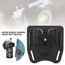 

1pc Camera Belt Tripod Mount Quick Release Camera Holster Waist Buckle Hook Mount Strap Hanger Holder For DSLR SLR Camcorder