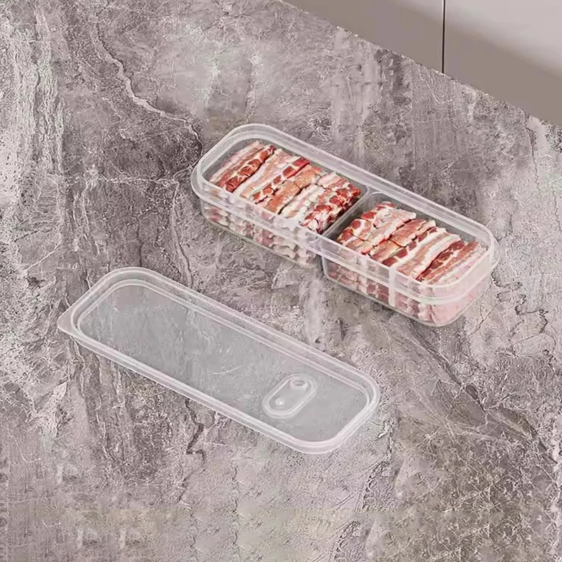 תיבת אחסון לדלת המקרר; מעולה לשמירה על ירקות, פירות ותבלינים מאורגנים