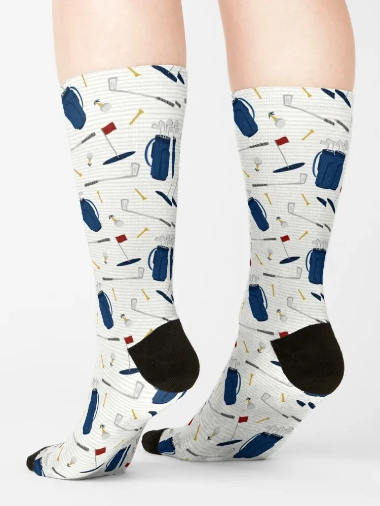 Tee time - golfing - golf clubs and tees Socks hockey professional running Thermal man winter Running Boy Socks Women's