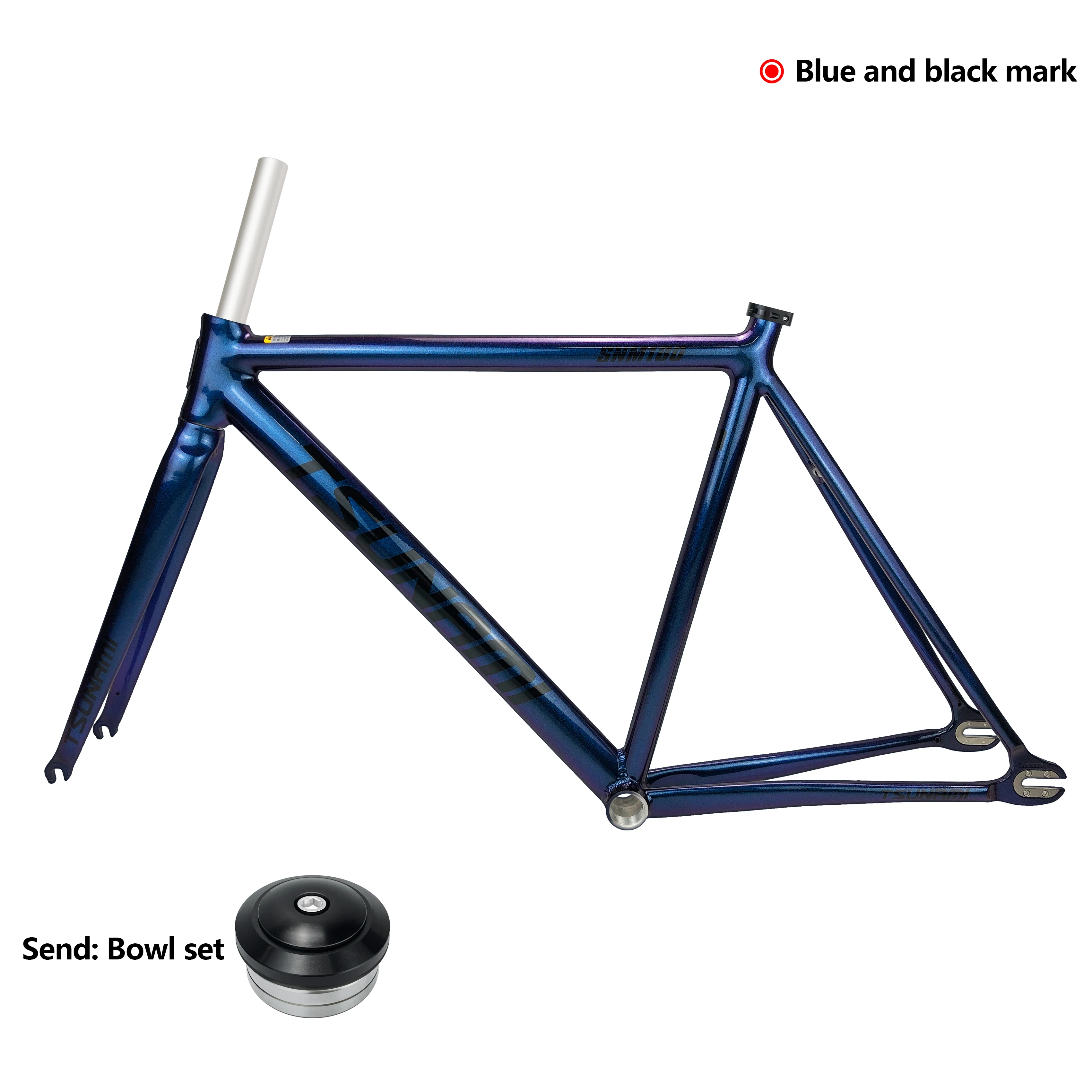 TSUNAMI SNM100 フレームセット 700C アルミ製 ピストバイク キャリア