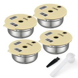 Stainless Steel Reusable Coffee Capsule Pods - Eco-Friendly Refillable Filter (As Picture)