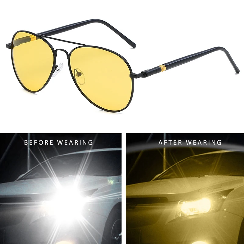 Fashion Aviation Photochromic Sunglasses Men Women Chameleon Polarized Pilot Sun Glasses Anti-glare Driving Shades UV400 polarized sunglasses