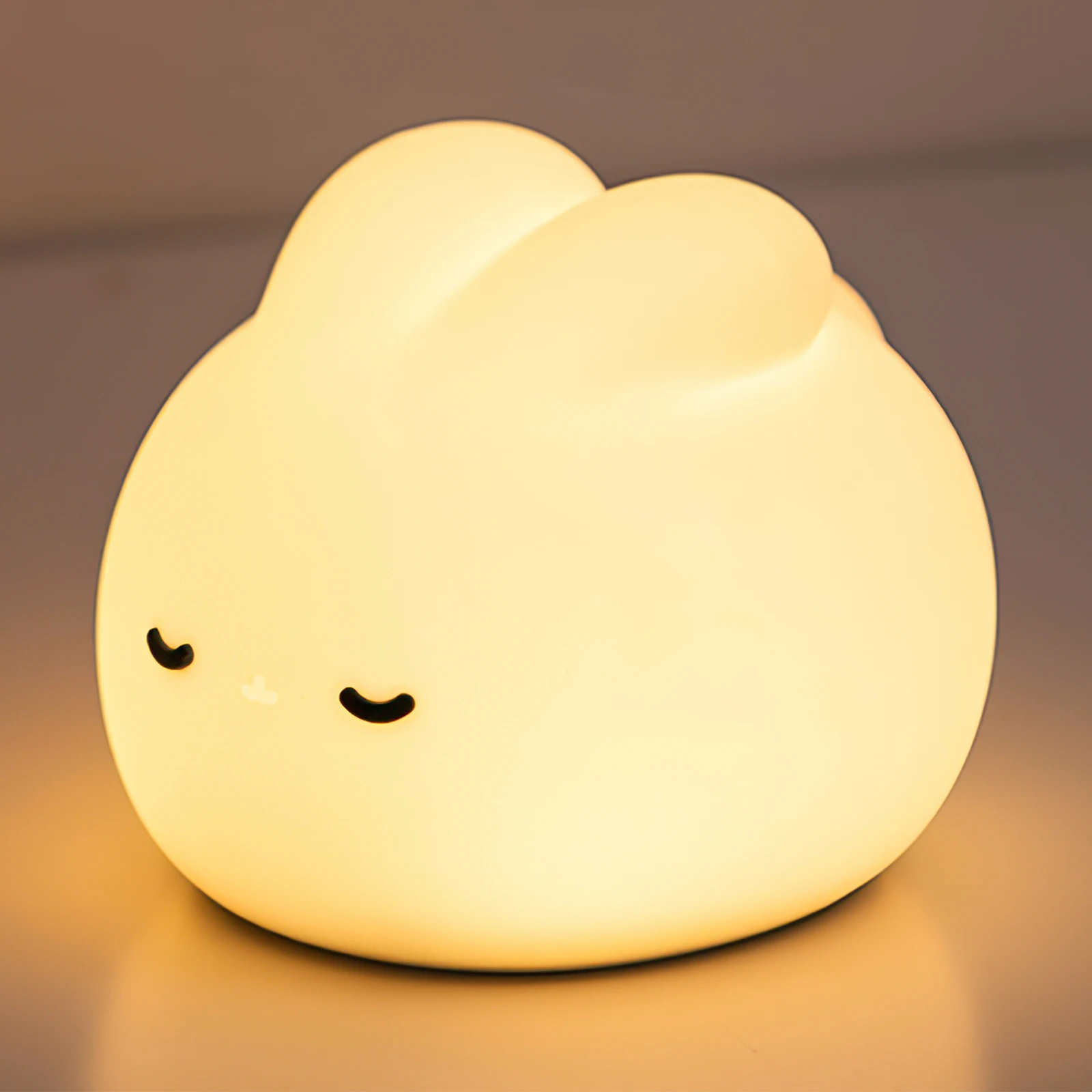 Dimmable Night Light Silicone Cute Rabbit Led Lamp With Timer And Touch Control Rechargeable Bedside  Breastfeeding Sleep Lamps