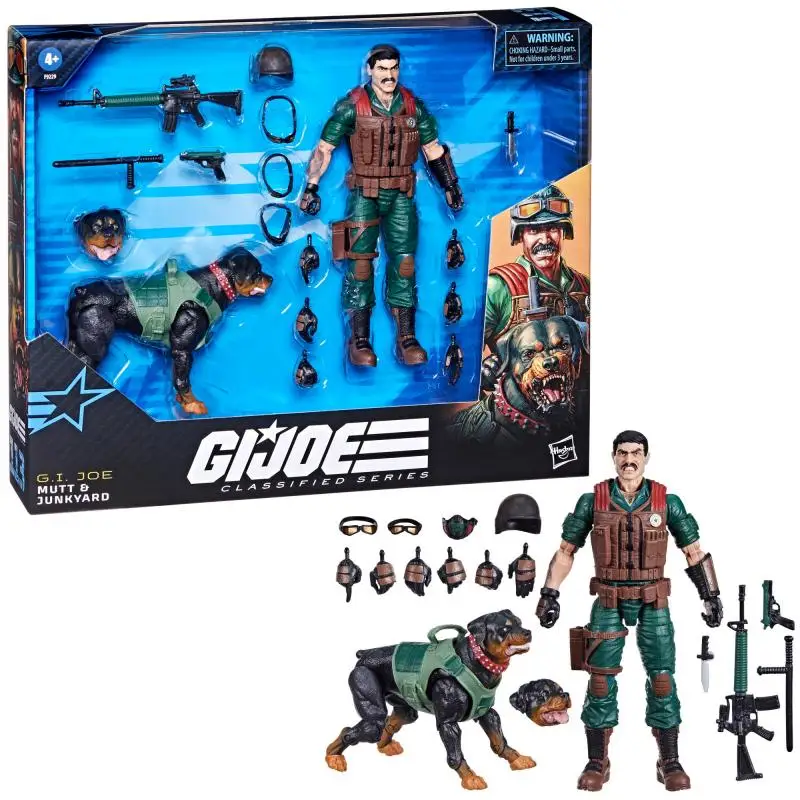 

G.i. Joe Classified Series #113, Mutt & Junkyard, Collectible 6-Inch Action Figure & Pet with 16 Accessories