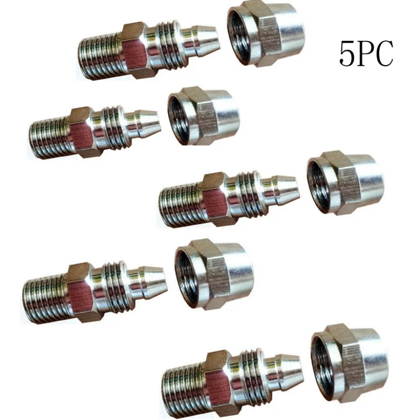 

NEW 5PCs Tire Tyre Changer Parts Machine Air Pipe Fittings Valve Metal Copper For COATS